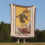 The Fool Tarot Woven Blanket – New Beginnings Throw