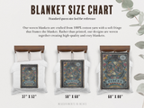 Pisces Zodiac Woven Blanket – Celestial Fringe Throw